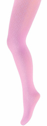 Różowe rajstopy cienkie z mikrofibry romby na całości TOSIA