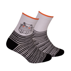 Skarpetki dziecięce z kotem