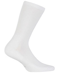 Skarpetki sportowe białe gładkie frotteAg+